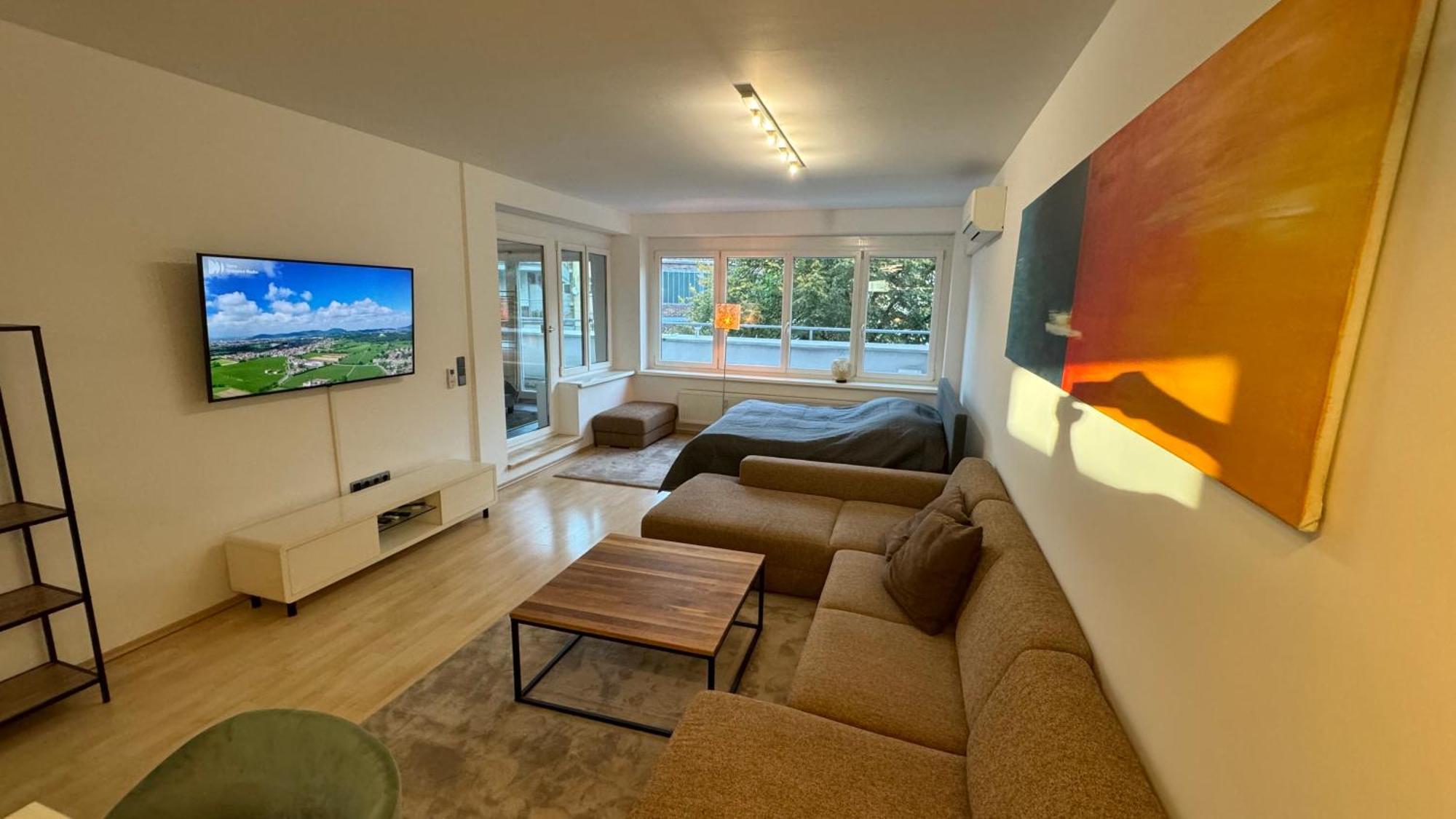 City Apartement Linz Fuer 5 Gaeste Mit Self-Checkin Und Kueche Esterno foto